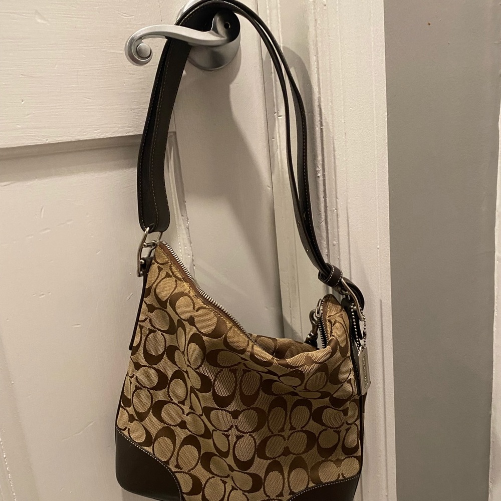 Coach Signature Adjustable Strap Handbag